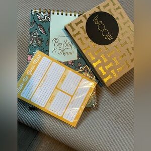 Pack includes an adult coloring book, doggie planner and make up your mind pad.